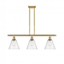 Innovations Lighting 516-3I-SG-GBC-84-LED - Berkshire - 3 Light - 36 inch - Satin Gold - Cord hung - Island Light