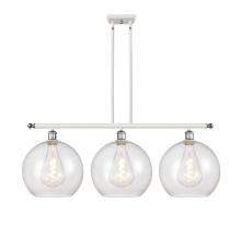 Innovation Lighting 516-3I-WPC-G124-12 - Athens - 3 Light - 38 inch - White Polished Chrome - Stem Hung - Island Light