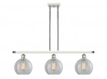 Innovations Lighting 516-3I-WPC-G125-8 - Athens - 3 Light - 36 inch - White Polished Chrome - Cord hung - Island Light