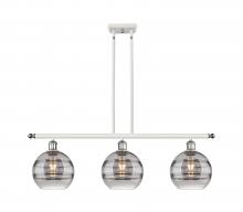 Innovation Lighting 516-3I-WPC-G556-8SM - Rochester - 3 Light - 36 inch - White Polished Chrome - Cord hung - Island Light