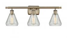 Innovations Lighting 516-3W-AB-G275-LED - Conesus - 3 Light - 26 inch - Antique Brass - Bath Vanity Light
