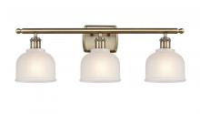 Innovation Lighting 516-3W-AB-G411-LED - Dayton - 3 Light - 26 inch - Antique Brass - Bath Vanity Light