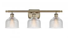 Innovation Lighting 516-3W-AB-G412-LED - Dayton - 3 Light - 26 inch - Antique Brass - Bath Vanity Light
