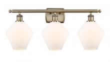 Innovation Lighting 516-3W-AB-G651-8 - Cindyrella - 3 Light - 28 inch - Antique Brass - Bath Vanity Light