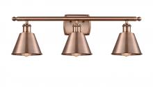 Innovation Lighting 516-3W-AC-M8 - Smithfield - 3 Light - 27 inch - Antique Copper - Bath Vanity Light