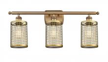 Innovation Lighting 516-3W-BB-M18-BB - Nestbrook - 3 Light - 25 inch - Brushed Brass - Bath Vanity Light