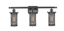 Innovation Lighting 516-3W-BK-CE219 - Bleecker - 3 Light - 24 inch - Matte Black - Bath Vanity Light