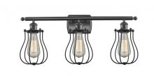 Innovations Lighting 516-3W-BK-CE513-BK-LED - Barrington - 3 Light - 26 inch - Matte Black - Bath Vanity Light