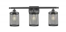 Innovation Lighting 516-3W-BK-M18-BK - Nestbrook - 3 Light - 25 inch - Matte Black - Bath Vanity Light