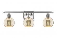 Innovation Lighting 516-3W-SN-G128-6 - Athens - 3 Light - 26 inch - Brushed Satin Nickel - Bath Vanity Light