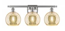 Innovation Lighting 516-3W-SN-G128-8 - Athens - 3 Light - 28 inch - Brushed Satin Nickel - Bath Vanity Light