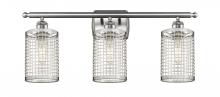 Innovation Lighting 516-3W-SN-M18-SN - Nestbrook - 3 Light - 25 inch - Satin Nickel - Bath Vanity Light