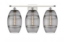 Innovation Lighting 516-3W-WPC-G557-8SM - Vaz - 3 Light - 28 inch - White Polished Chrome - Bath Vanity Light