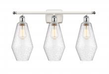 Innovation Lighting 516-3W-WPC-G654-7 - Cindyrella - 3 Light - 27 inch - White Polished Chrome - Bath Vanity Light