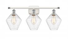 Innovation Lighting 516-3W-WPC-G654-8 - Cindyrella - 3 Light - 28 inch - White Polished Chrome - Bath Vanity Light