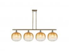 Innovation Lighting 516-4I-AB-G481-10AM - Brookhaven Sphere - 4 Light - 49 inch - Antique Brass - Stem Hung - Island Light