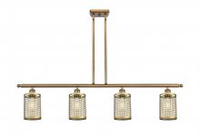 Innovation Lighting 516-4I-BB-M18-BB - Nestbrook - 4 Light - 48 inch - Brushed Brass - Multi Pendant