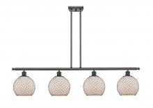 Innovation Lighting 516-4I-OB-G121-8CBK - Farmhouse Chicken Wire - 4 Light - 48 inch - Oil Rubbed Bronze - Cord hung - Island Light