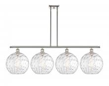 Innovation Lighting 516-4I-PN-G1215-12 - Athens Water Glass - 4 Light - 50 inch - Polished Nickel - Stem Hung - Island Light