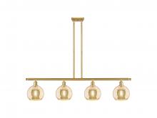 Innovation Lighting 516-4I-SG-G128-8 - Athens - 4 Light - 48 inch - Satin Gold - Cord hung - Island Light