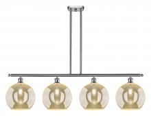 Innovation Lighting 516-4I-SN-G128-12 - Athens - 4 Light - 50 inch - Brushed Satin Nickel - Stem Hung - Island Light