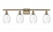 Innovation Lighting 516-4W-AB-G459-6CL - Preston Bulb - 4 Light - 36 inch - Antique Brass - Bath Vanity Light