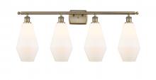 Innovation Lighting 516-4W-AB-G651-7 - Cindyrella - 4 Light - 37 inch - Antique Brass - Bath Vanity Light
