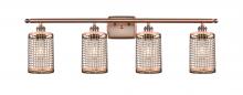 Innovation Lighting 516-4W-AC-M18-AC - Nestbrook - 4 Light - 35 inch - Antique Copper - Bath Vanity Light