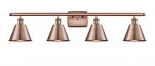 Innovation Lighting 516-4W-AC-M8 - Smithfield - 4 Light - 37 inch - Antique Copper - Bath Vanity Light