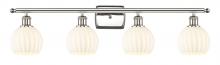 Innovation Lighting 516-4W-PN-G1217-6WV - White Venetian - 4 Light - 36 inch - Polished Nickel - Bath Vanity Light