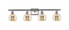 Innovation Lighting 516-4W-SN-G128-6 - Athens - 4 Light - 36 inch - Brushed Satin Nickel - Bath Vanity Light