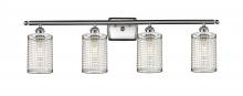 Innovation Lighting 516-4W-SN-M18-SN - Nestbrook - 4 Light - 35 inch - Satin Nickel - Bath Vanity Light