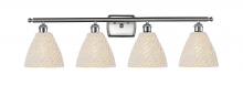 Innovation Lighting 516-4W-SN-NBD-75-NAT - Bristol Natural - 4 Light - 38 inch - Brushed Satin Nickel - Bath Vanity Light