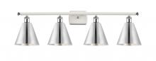 Innovations Lighting 516-4W-WPC-MBC-8-PC-LED - Berkshire - 4 Light - 38 inch - White Polished Chrome - Bath Vanity Light