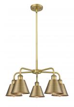 Innovation Lighting 516-5CR-BB-M8-BB - Ballston - 5 Light - 25 inch - Brushed Brass - Chandelier