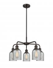 Innovation Lighting 516-5CR-OB-G257 - Caledonia - 5 Light - 23 inch - Oil Rubbed Bronze - Chandelier