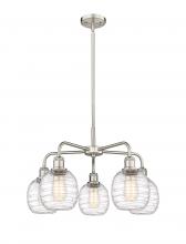Innovation Lighting 516-5CR-SN-G1013 - Belfast - 5 Light - 24 inch - Satin Nickel - Chandelier