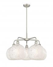 Innovation Lighting 516-5CR-SN-G1216-10WM - White Mouchette - 5 Light - 28 inch - Satin Nickel - Chandelier