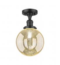 Innovation Lighting 517-1CH-BK-G208-8 - Beacon - 1 Light - 8 inch - Matte Black - Semi-Flush Mount