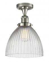Innovation Lighting 517-1CH-PN-G222 - Seneca Falls - 1 Light - 10 inch - Polished Nickel - Semi-Flush Mount