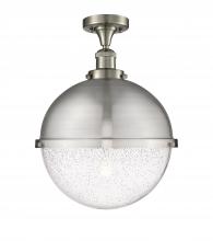 Innovation Lighting 517-1CH-SN-HFS-124-SN-LED - Hampden - 1 Light - 13 inch - Brushed Satin Nickel - Semi-Flush Mount