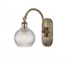 Innovation Lighting 518-1W-AB-G122C-6CL - Athens - 1 Light - 6 inch - Antique Brass - Adjustable Swing Arm