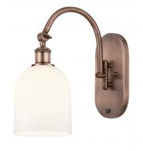 Innovations Lighting 518-1W-AC-G558-6GWH - Bella - 1 Light - 6 inch - Antique Copper - Sconce