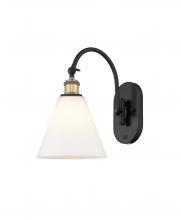 Innovation Lighting 518-1W-BAB-GBC-81-LED - Berkshire - 1 Light - 8 inch - Black Antique Brass - Adjustable Swing Arm