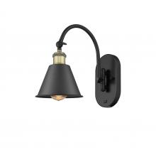 Innovation Lighting 518-1W-BAB-M8-LED - Smithfield - 1 Light - 7 inch - Black Antique Brass - Adjustable Swing Arm