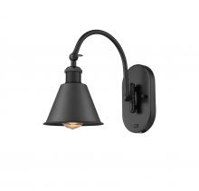 Innovation Lighting 518-1W-BK-M8-LED - Smithfield - 1 Light - 7 inch - Matte Black - Adjustable Swing Arm
