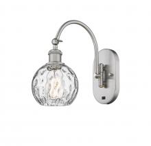 Innovation Lighting 518-1W-SN-G1215-6-LED - Athens Water Glass - 1 Light - 6 inch - Brushed Satin Nickel - Adjustable Swing Arm