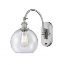 Innovations Lighting 518-1W-SN-G124-8 - Athens - 1 Light - 8 inch - Brushed Satin Nickel - Sconce