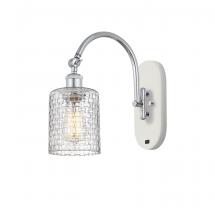 Innovations Lighting 518-1W-WPC-G112C-5CL - Cobbleskill - 1 Light - 5 inch - White Polished Chrome - Sconce
