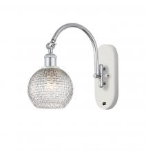 Innovations Lighting 518-1W-WPC-G122C-6CL - Athens - 1 Light - 6 inch - White Polished Chrome - Sconce